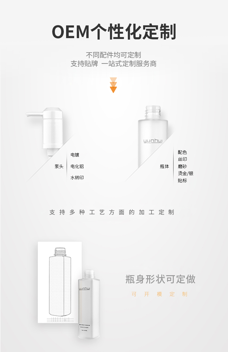 化妝品塑料瓶200ml身體乳瓶PET洗護乳液瓶洗發水沐浴露瓶